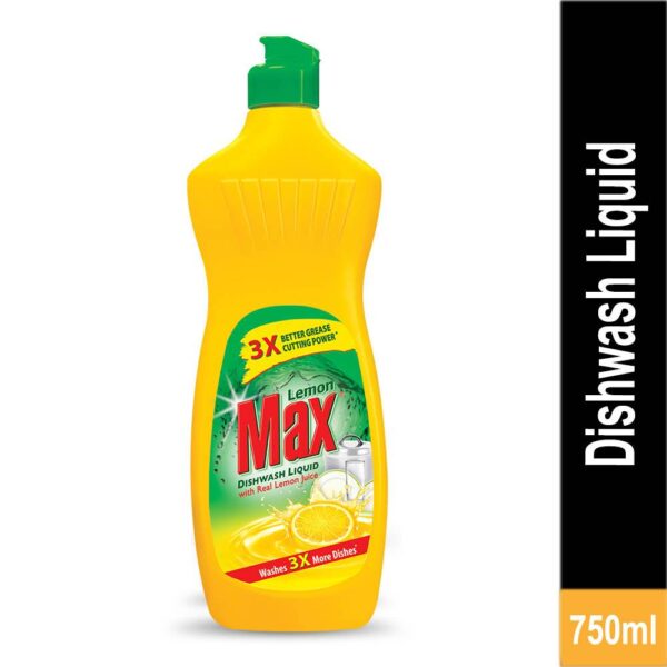 Lemon Max Dishwash Liquid Bottle 750ml